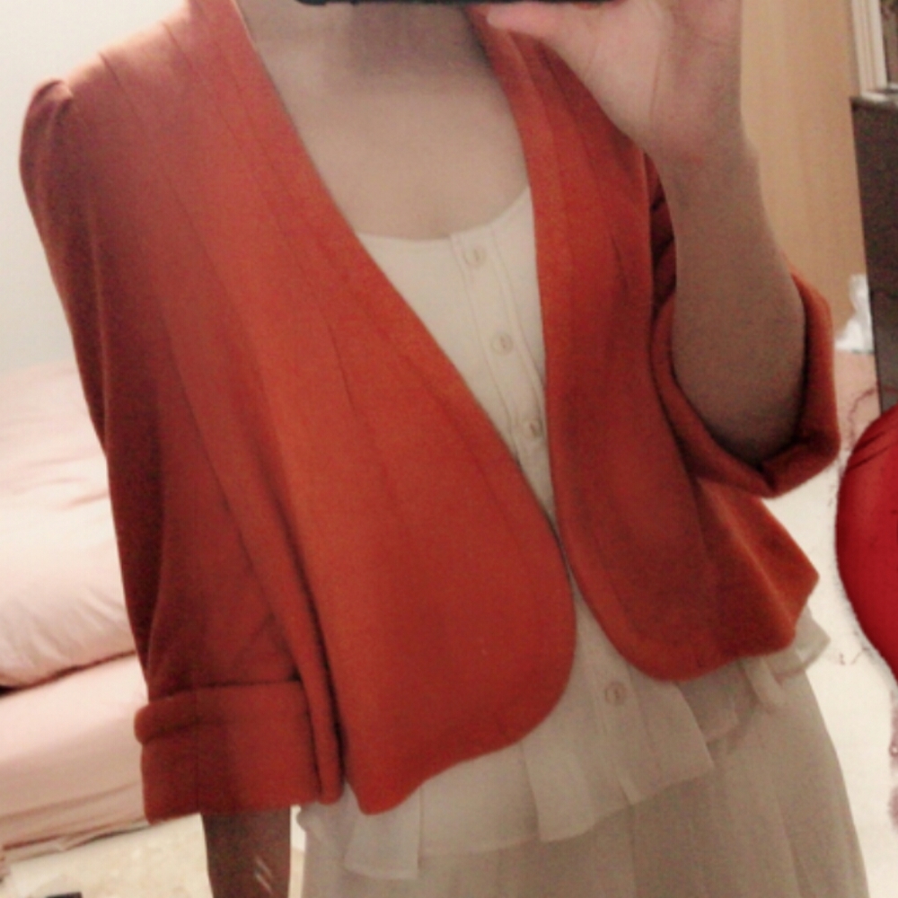 Snidel Cropped Velour Bolero Jacket